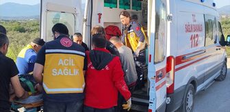 Balıkesir'de kamyonun şarampole devrilmesi sonucu 2 kişi yaralandı