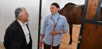Başkan Büyükkılıç'tan Geleneksel Sporlar Binicilik ve Okçuluk Tesisi'ne ziyaret