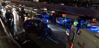 Başkentte zincirleme trafik kazasında 8 kişi yaralandı