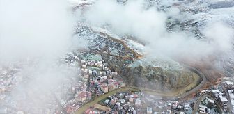 Bayburt'ta kar yağışı etkili oldu