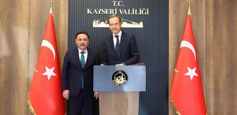 Belçika'nın Ankara Büyükelçisi Van de Velde, Kayseri Valisi Çiçek'i ziyaret etti