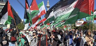 Berlin'de Filistin'e destek gösterisi düzenlendi