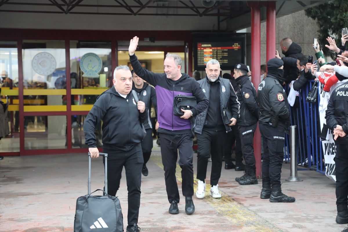 Beşiktaş kafilesi, Samsun'a geldi