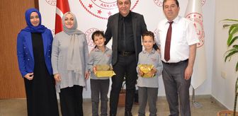 Beypazarı'nda ikiz kardeşler, su tasarruf yarışmalarında başarı gösterdi