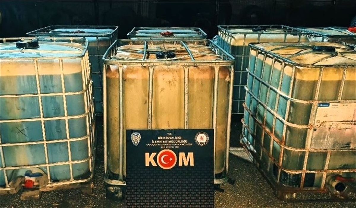 Bilecik'te 5 bin 100 litre kaçak akaryakıt ele geçirildi