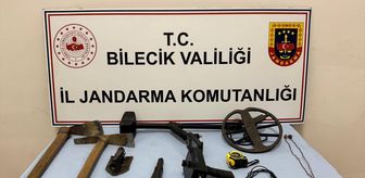 Bilecik'te kaçak kazı yapan 3 kişi yakalandı