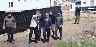 Bingöl Valisi Çelik, Kentpark Projesi inşaatında incelemede bulundu