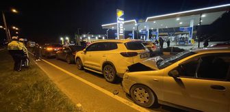Bolu'da meydana gelen zincirleme trafik kazasında 3 kişi yaralandı