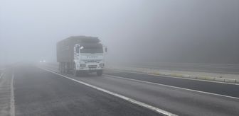 Bolu Dağı'nda sis görüş mesafesini düşürdü