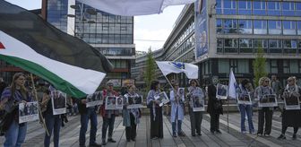 Bosna Hersek'te İsrail'in esir aldığı Filistinlilerin serbest bırakılması için gösteri düzenlendi
