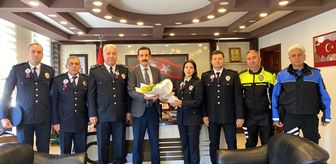 Bozyazı polisinden Kaymakam Topsakaloğlu'na ziyaret