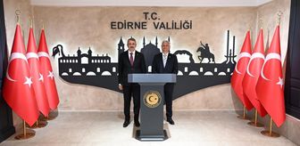 Bulgaristan Cumhuriyeti İçişleri Bakanı Dechev, Edirne Valisi Yunus Sezer'i ziyaret etti