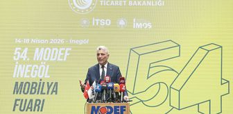 Bursa'da 54. MODEF Uluslararası İnegöl Mobilya Fuarı kapılarını açtı