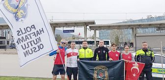 Bursa'da maratoncular Polis Haftası için koştu