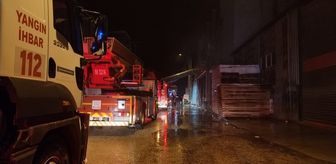 Bursa'da mobilya fabrikasında yangın