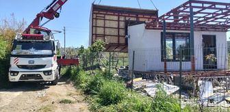 Çanakkale'de 15 kaçak yapı yıkıldı