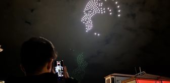 Çankırı'da 23 Nisan Ulusal Egemenlik ve Çocuk Bayramı mapping ve dron gösterisiyle kutlandı