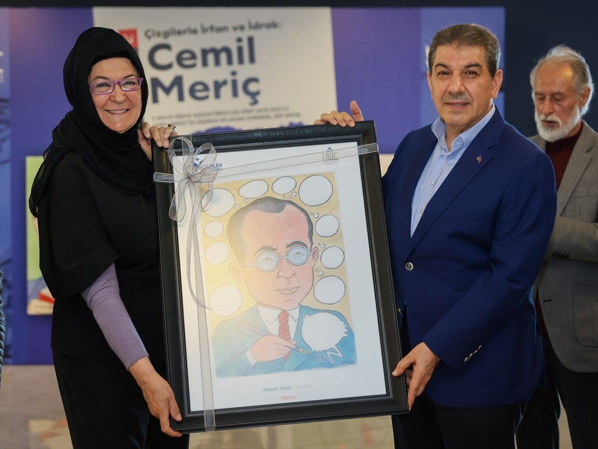 Cemil Meriç'in fikir dünyası karikatür sergisinde çizgilerle yorumlandı