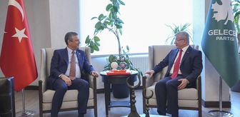 CHP Genel Başkanı Özel, Gelecek Partisi Genel Başkanı Ahmet Davutoğlu'nu ziyaret etti