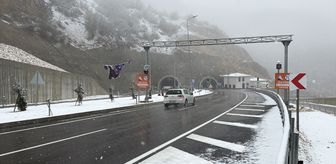 Çorum'da kar ve karla karışık yağmur etkili oldu
