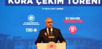 Çorum'da 'Yüzyılın Konut Projesi'nin kura çekimi yapıldı