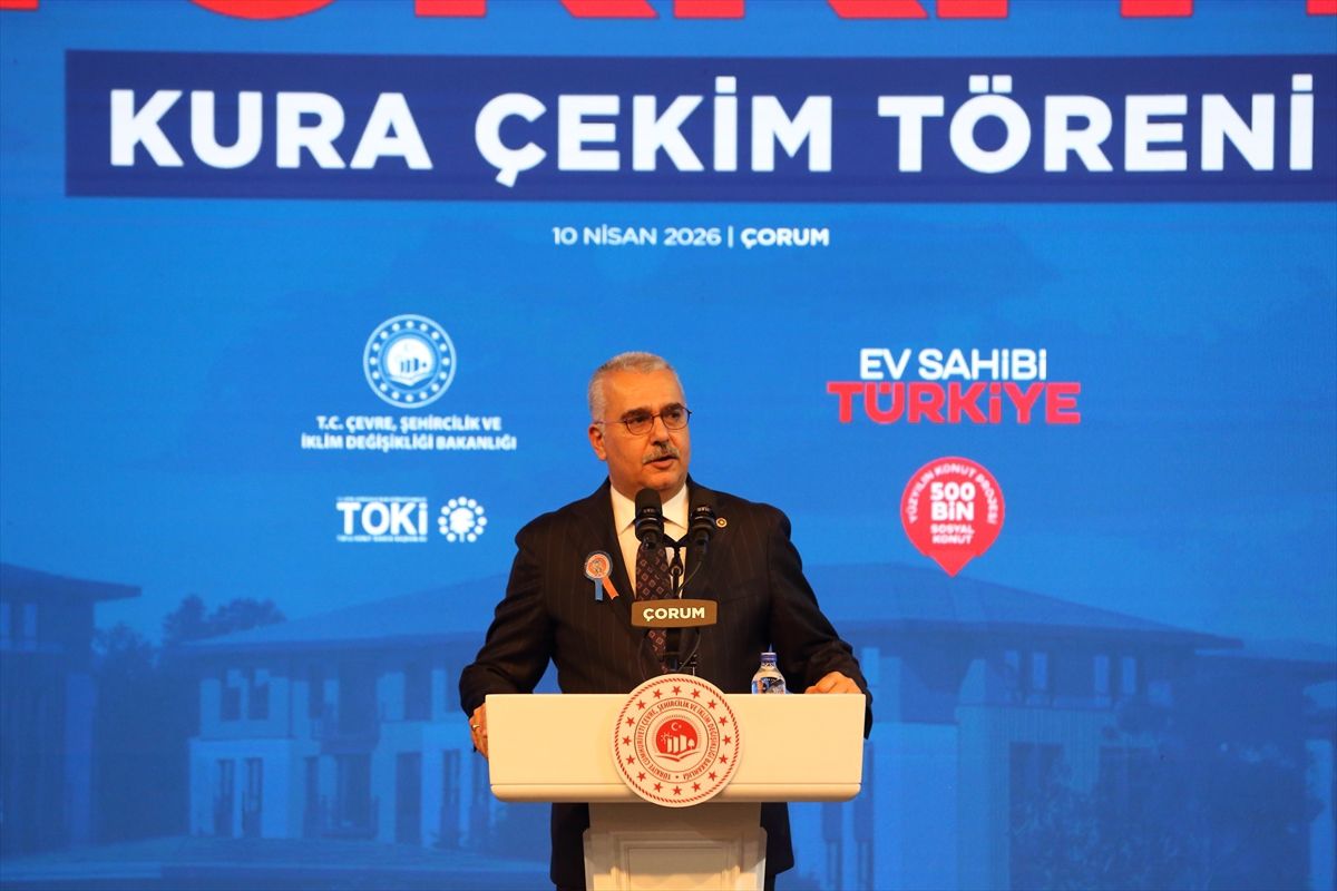 Çorum'da 'Yüzyılın Konut Projesi'nin kura çekimi yapıldı