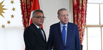 Cumhurbaşkanı Erdoğan, KKTC Cumhurbaşkanı Erhürman ile görüştü