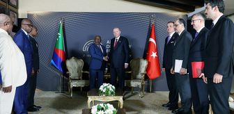 Cumhurbaşkanı Erdoğan, Komorlar Birliği Cumhurbaşkanı Azali Assoumani ile görüştü