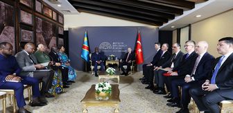 Cumhurbaşkanı Erdoğan, ?Kongo Demokratik Cumhuriyeti Cumhurbaşkanı Tshisekedi ile görüştü