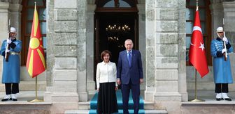 Cumhurbaşkanı Erdoğan, Kuzey Makedonya Cumhurbaşkanı Siljanovska-Davkova ile görüştü