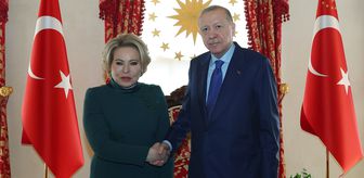 Cumhurbaşkanı Erdoğan, Rusya Federasyon Konseyi Başkanı Matviyenko'yu kabul etti