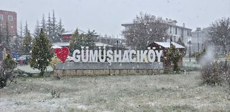 Samsun ve Amasya'da nisan ayında kar yağdı