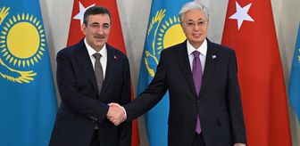 Cumhurbaşkanı Yardımcısı Yılmaz, Kazakistan Cumhurbaşkanı Tokayev tarafından kabul edildi