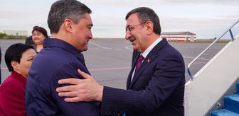 Cumhurbaşkanı Yardımcısı Yılmaz, Kazakistan'a geldi