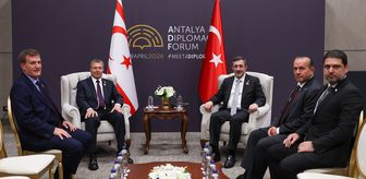 Cumhurbaşkanı Yardımcısı Yılmaz, KKTC Başbakanı Üstel ile görüştü Açıklaması
