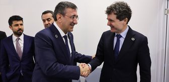 Cumhurbaşkanı Yardımcısı Yılmaz, Romanya Cumhurbaşkanı Dan ile görüştü