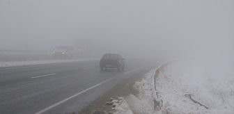 Denizli'de kar ve sis ulaşımı olumsuz etkiliyor
