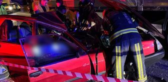 Denizli'de tıra çarpan otomobilin sürücüsü öldü