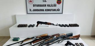 Diyarbakır'da ruhsatsız silah ve mühimmat ele geçirildi
