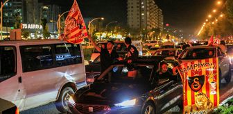 Galatasaray şampiyonluğu 7 ilde kutlandı