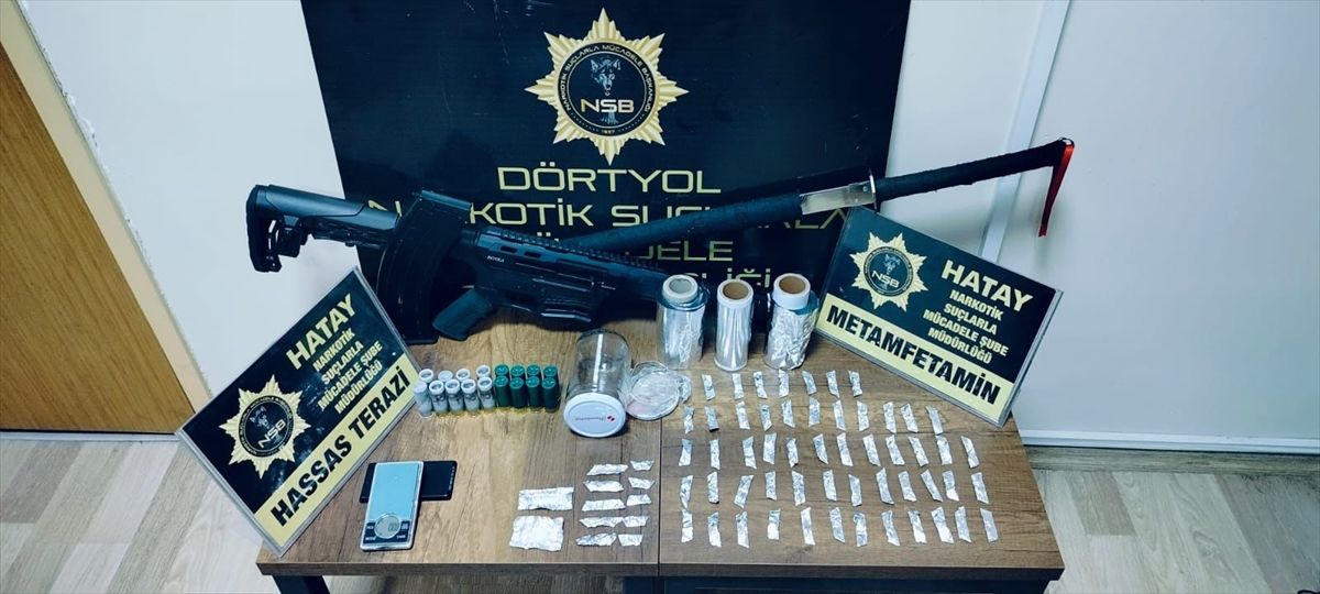 Dörtyol'da uyuşturucu operasyonunda yakalanan 3 zanlı tutuklandı