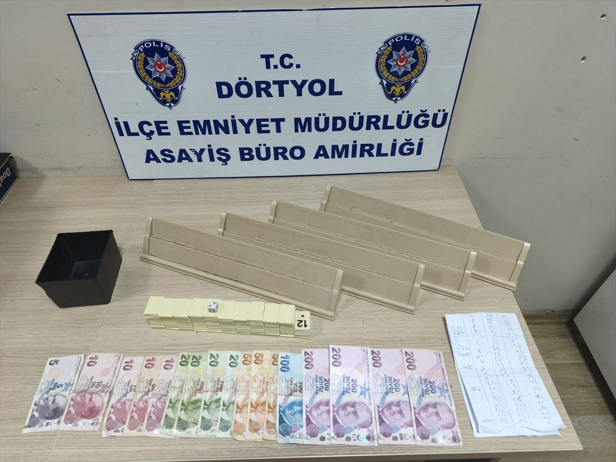 Dörtyol'da kumar cezası: 2 kişiye 23 bin 208 lira