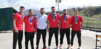 Dünya Şampiyonası'nda madalya kazanan raftingcilerin ilk durağı Fırtına Deresi oldu