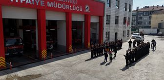 Düzce'de iki kardeşin itfaiyeci olma hayali bir günlüğüne gerçeğe dönüştü