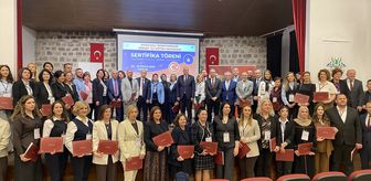 Edirne'de hizmet içi eğitime katılan Kosovalı öğretmenlere sertifika verildi