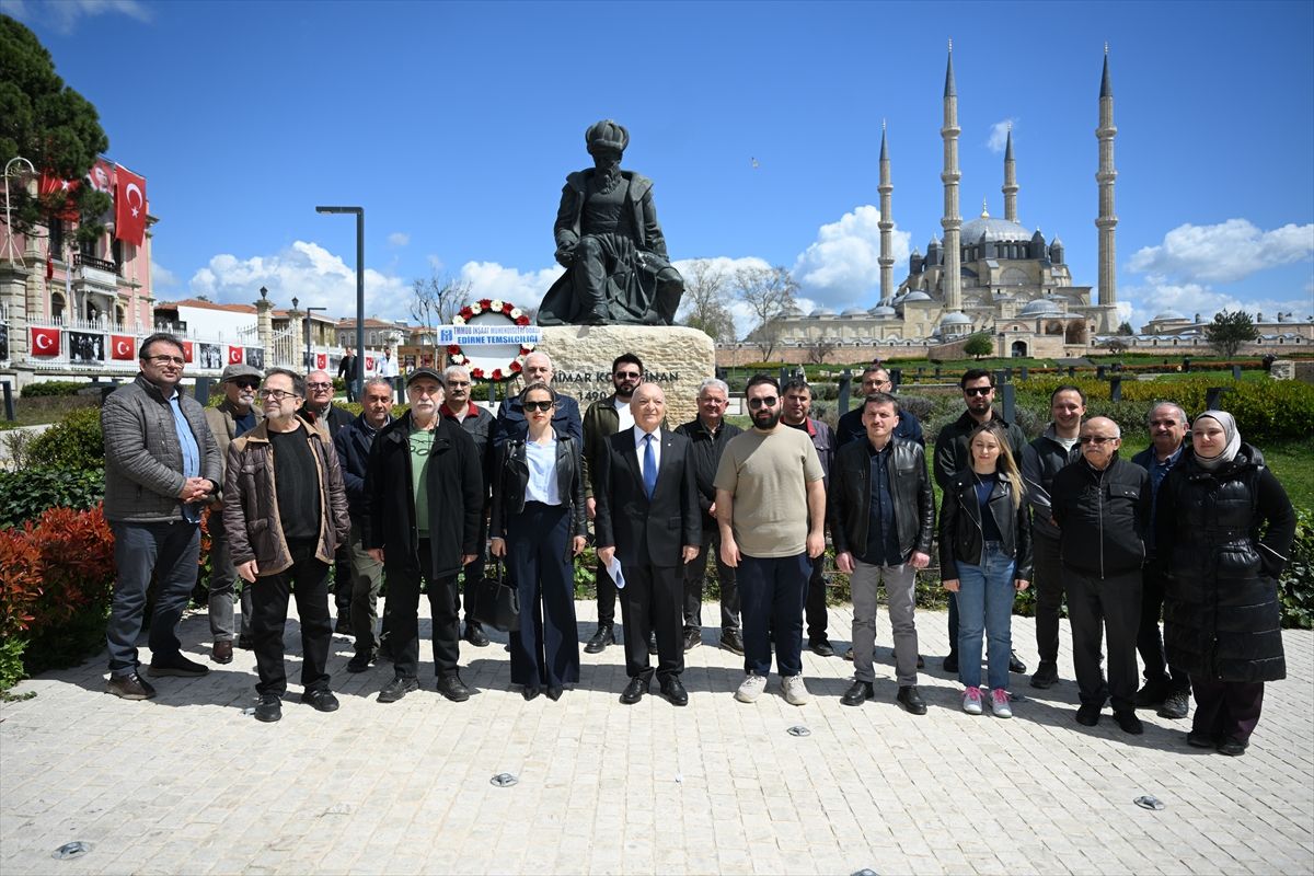 Edirne'de inşaat mühendisleri Mimar Sinan'ı andı