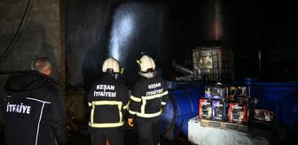 Edirne'de kereste fabrikasında çıkan yangın kontrol altına alındı