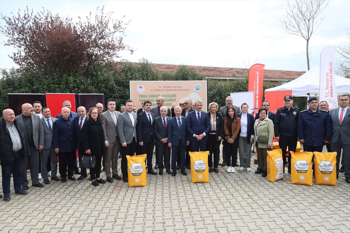 Edirne'nin ayçiçeği üretiminde tekrar zirvede yer alması hedefleniyor