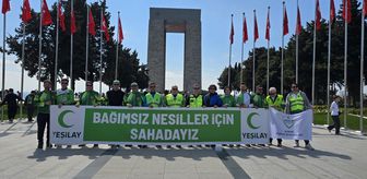Edirne Yeşilbis sporcularından şehitlere saygı turu