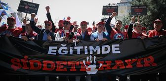 Eğitim-Bir-Sen, Siverek'te okula düzenlenen silahlı saldırıyı protesto etti